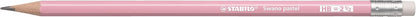 STABILO - Grafietpotlood met gum - Swano - HB - Pastel set met 4 stuks