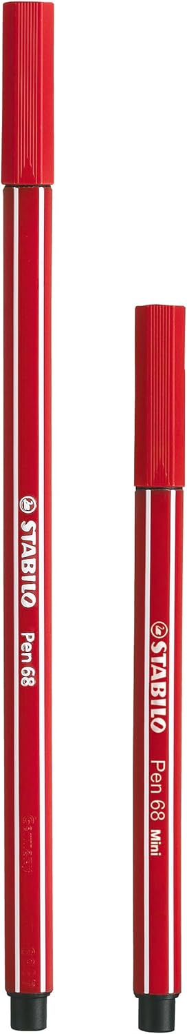 STABILO - Premium Viltstift - Pen 68 MINI - Animal Vibes - Etui met 8 kleuren
