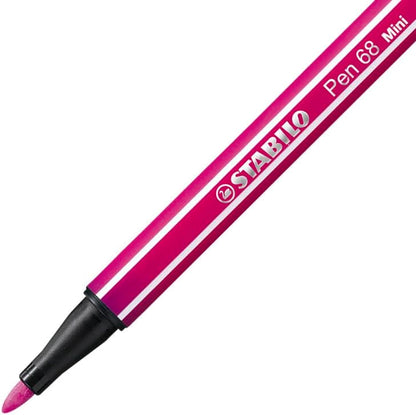 STABILO - Premium Viltstift - Pen 68 MINI - Animal Vibes - Etui met 8 kleuren