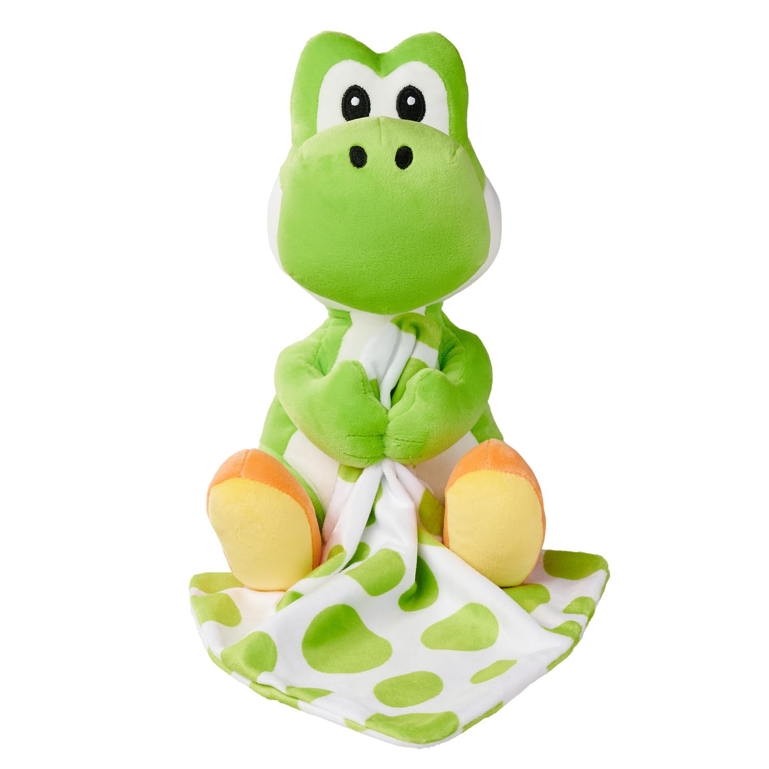 Simba My Mario Yoshi Pluche figuur (23 cm) met knuffeldoek, zacht knuffeldier voor baby's, kinderen en fans, vanaf 0 maanden