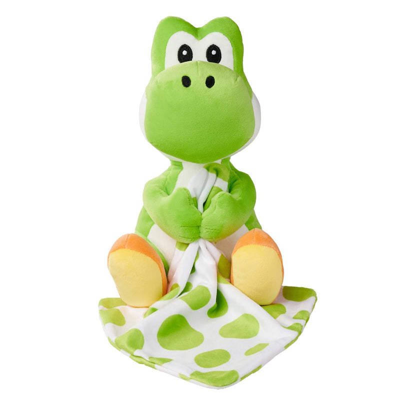Simba My Mario Yoshi Pluche figuur (23 cm) met knuffeldoek, zacht knuffeldier voor baby's, kinderen en fans, vanaf 0 maanden