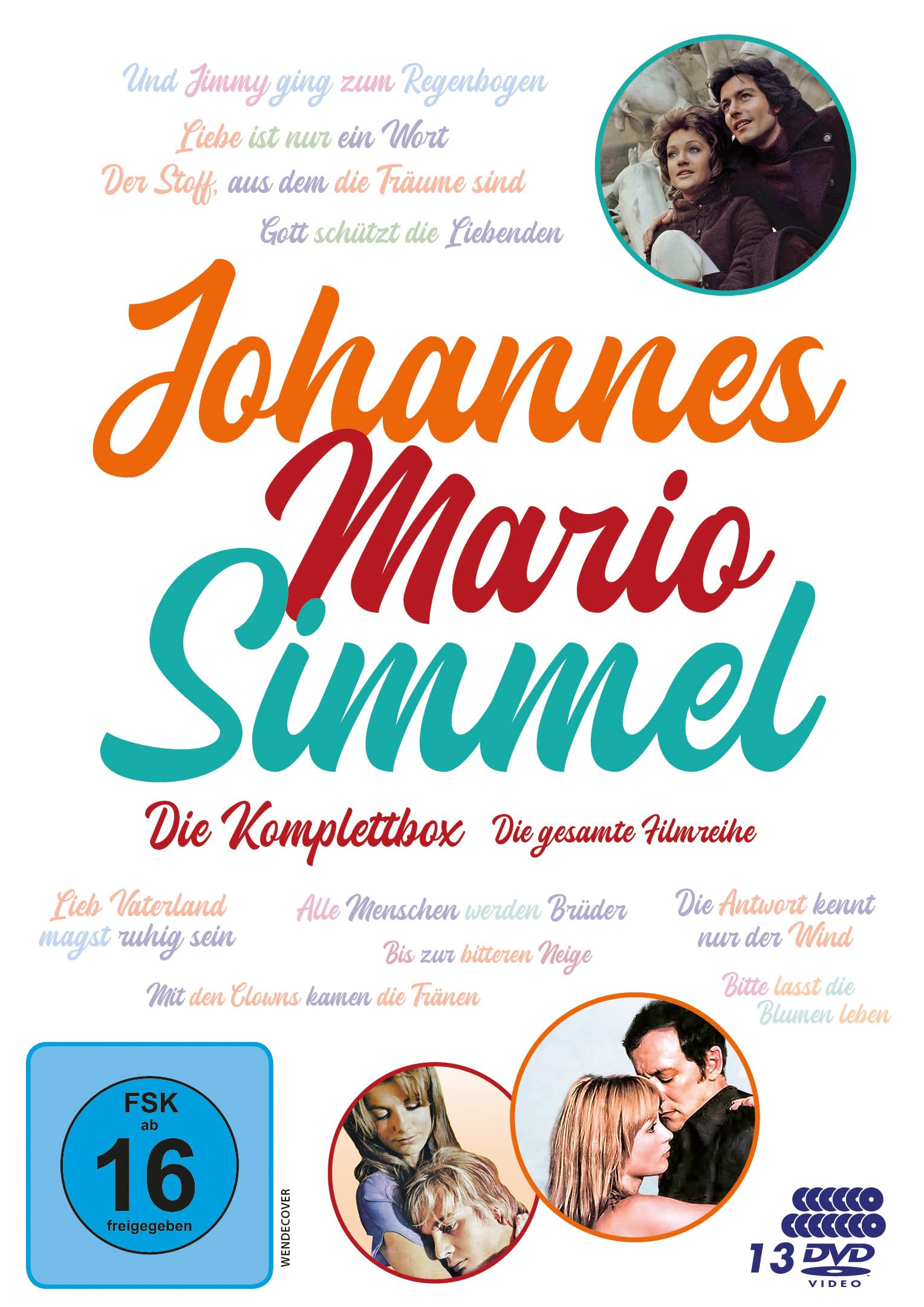 Johannes Mario Simmel Komplettbox (u.a. Und Jimmy ging zum Regenbogen / Liebe ist nur ein Wort / Der Stoff, aus dem die Träume sind / Gott schützt die Liebenden / Lieb Vaterland magst ruhig sein