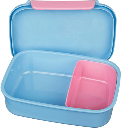 Scooli – Stitch set voor kinderen: snackbox + drinkfles, perfect voor school/kleuterschool, vanaf 4 jaar, licht en veilig kunststof
