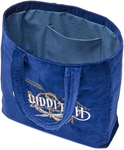 Harry Potter The Carat Shop Samt-Tragetasche, bestickt, Quidditch, goldfarben
