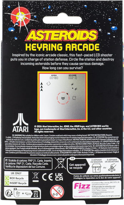 Asteroids - Keyring Arcade