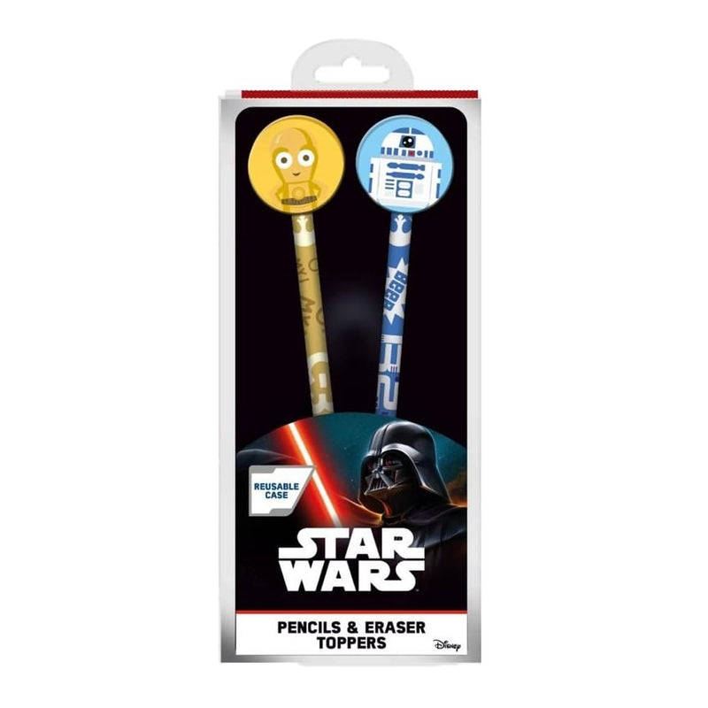 Star Wars Pencils And Toppers 2-Pack (Droids)