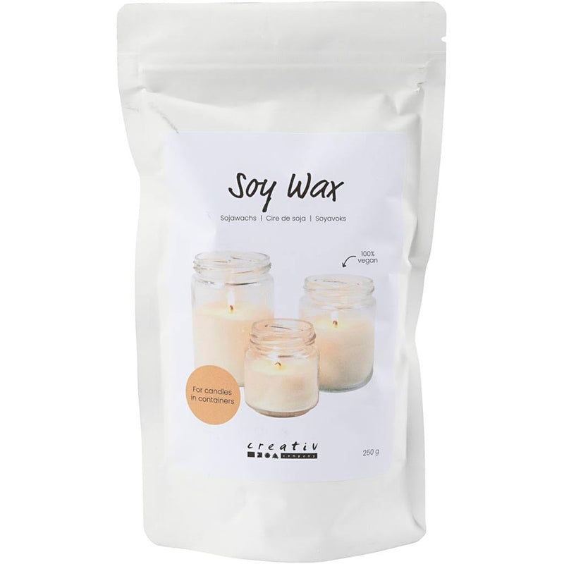 Creativ Company sojawas kaarsen maken 250gr crème vegan