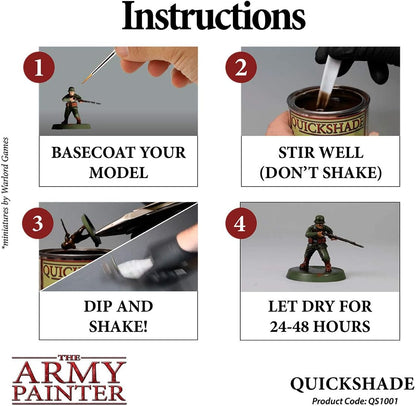 The Army Painter Quickshade Dip Soft Tone, Quickly Dipping and Shading Entire Wargaming Armies, Oil Wash for Miniature Figures, for Tabletop Roleplaying or Wargames, 250 ml (Soft Tone