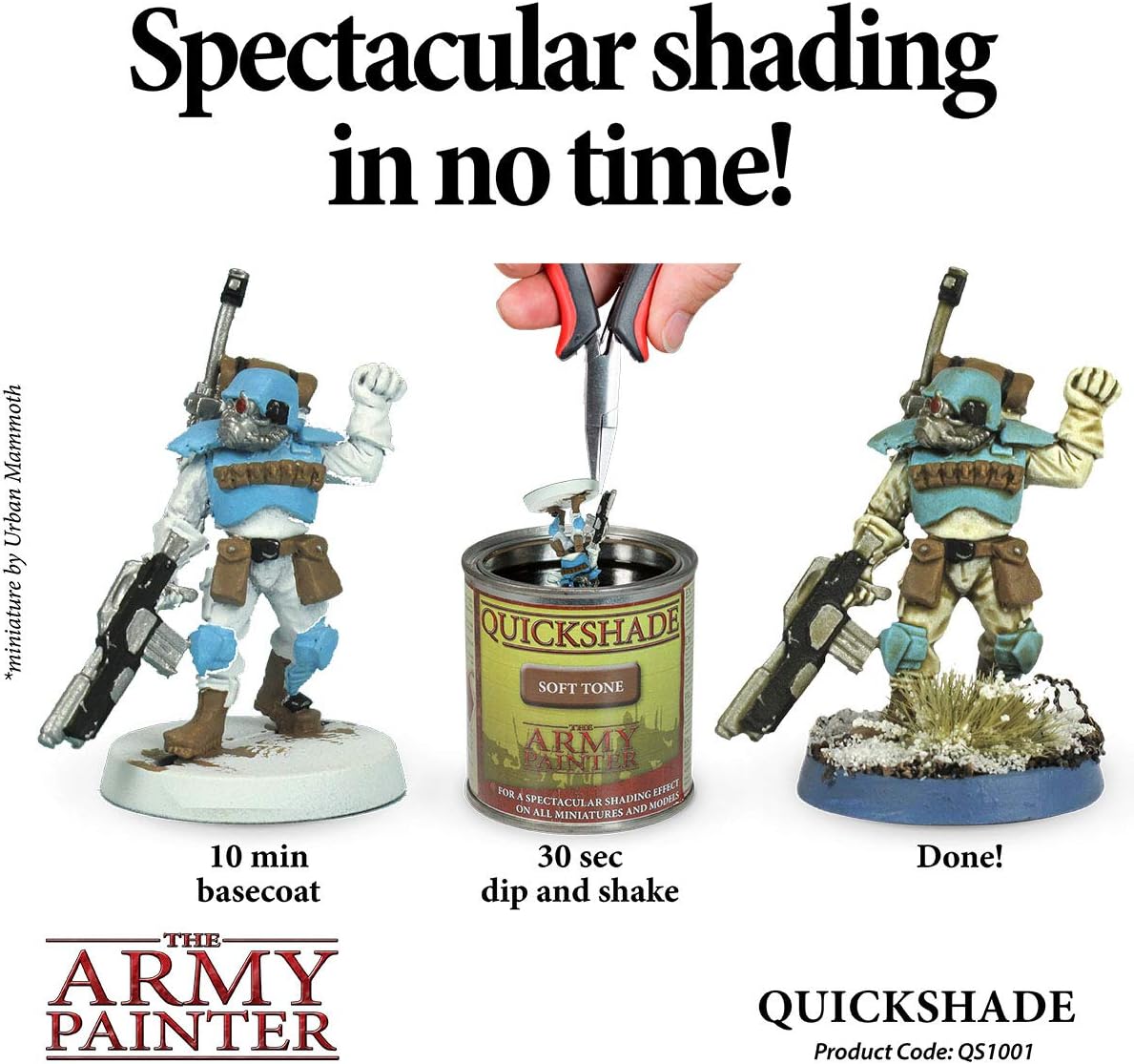 The Army Painter Quickshade Dip Soft Tone, Quickly Dipping and Shading Entire Wargaming Armies, Oil Wash for Miniature Figures, for Tabletop Roleplaying or Wargames, 250 ml (Soft Tone