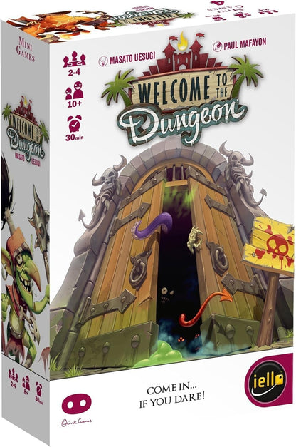Iello , Welcome to the Dungeon , Board Game , Ages 10+ , 2 to 4 Players , 30 mins Minutes Playing Time, Multicolor, 14.99 x 9.91 x 3.81 cm