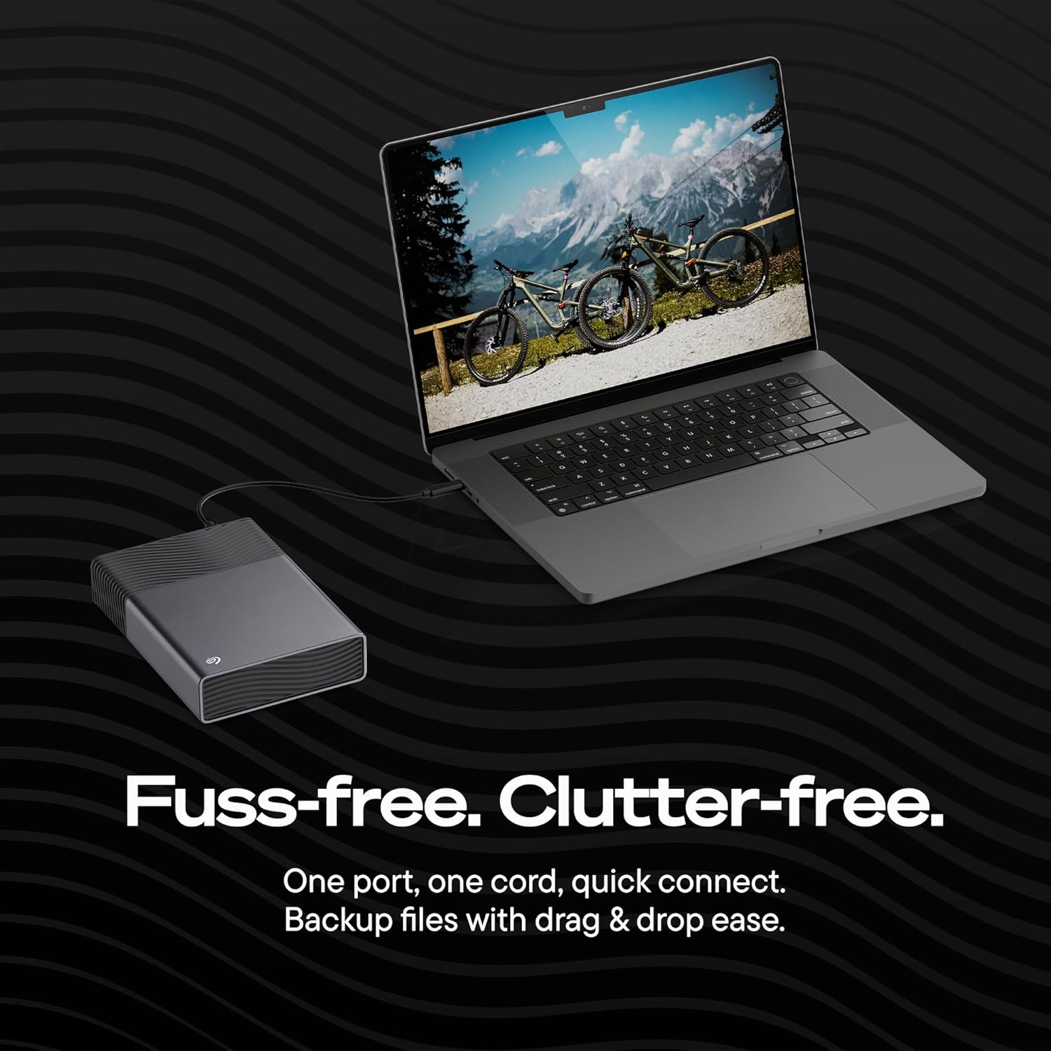 Seagate One Touch Desktop 20TB Portbale External Hard Drive, USB-C Powered, 3.5 Inch, USB 3.0, PC & Laptop, Includes Data Rescue Service (STNB20000400)