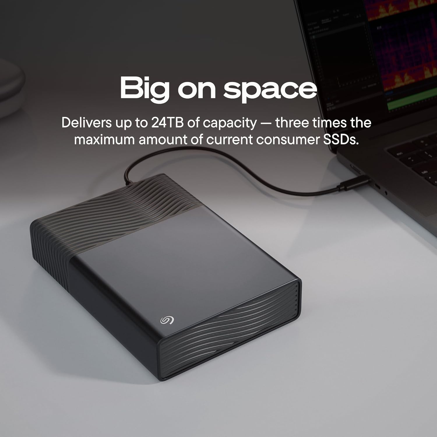 Seagate One Touch Desktop 20TB Portbale External Hard Drive, USB-C Powered, 3.5 Inch, USB 3.0, PC & Laptop, Includes Data Rescue Service (STNB20000400)
