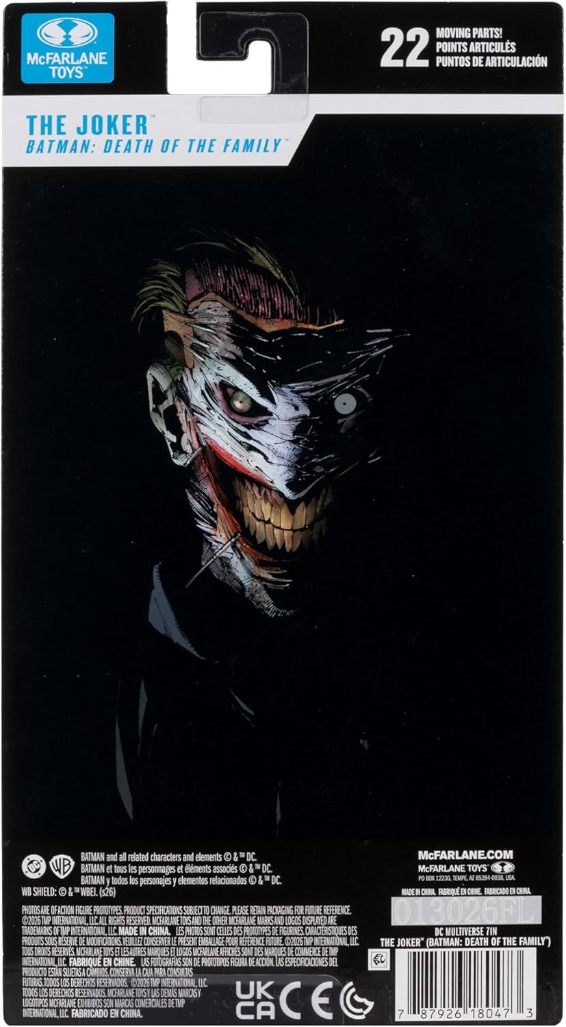 McFarlane DC Multiverse The Joker (Death of the Family) 7in Action Figure Toys Blister Card