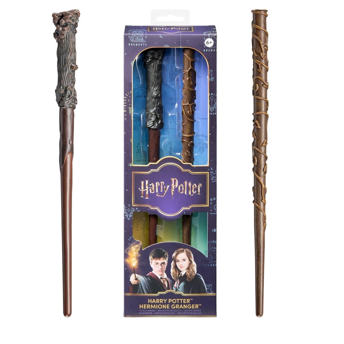 The Noble Collection Harry Potter - Harry & Hermione Role Play Wand 2 Pack