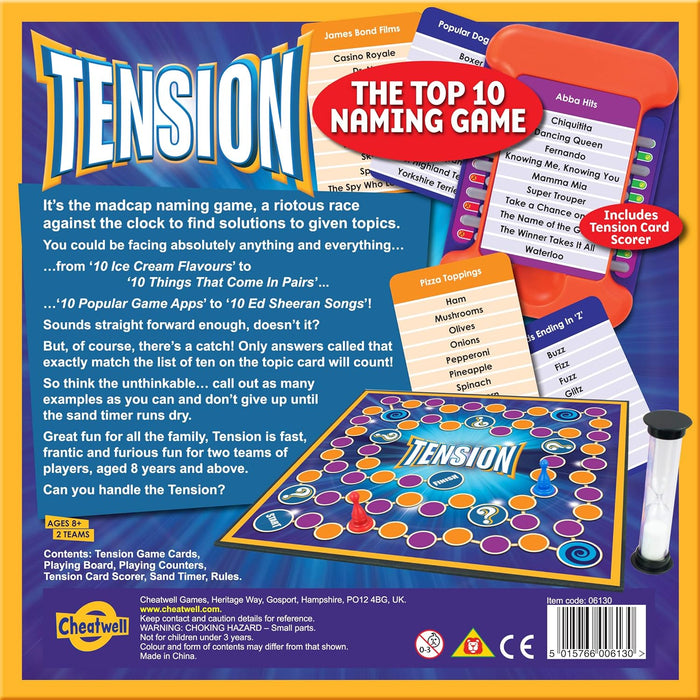 Cheatwell Games Tension: The Top 10 Naming Game