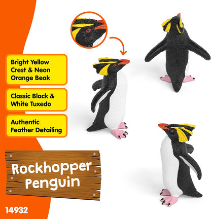 schleich WILD Life | Felsenpinguin 14932 | detailgetreue Tierfigur & Sammelfigur | Zoo Spielzeug | Geschenk für Jungen und Mädchen | Deko für Geburtstag | Spielfigur ab 3 Jahren | 3 x 5 x 5 cm