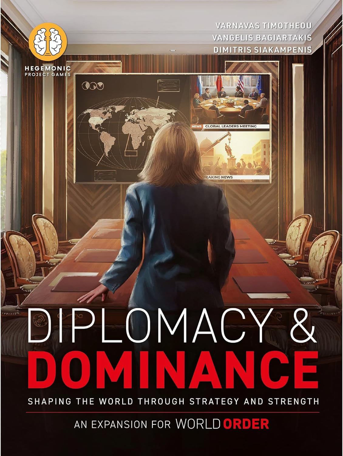 World Order: Diplomacy & Dominance - Board Game Expansion, New Challenges, Strategic Paths & Modes, Double-Layered Automa Board, Ages 14+, 1-4 Players