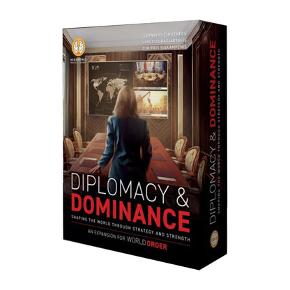 World Order: Diplomacy & Dominance - Board Game Expansion, New Challenges, Strategic Paths & Modes, Double-Layered Automa Board, Ages 14+, 1-4 Players