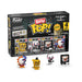 Funko Pop! Bitty 4pk: Five Nights at Freddy's - Withered Golden Freddy, Marionette, Lolbit, & Sun/Moon - 1 in 6 Chance for Eclipse - 0.9 Inch (2.2 Cm) Collectable - Stackable Display Shelf Included