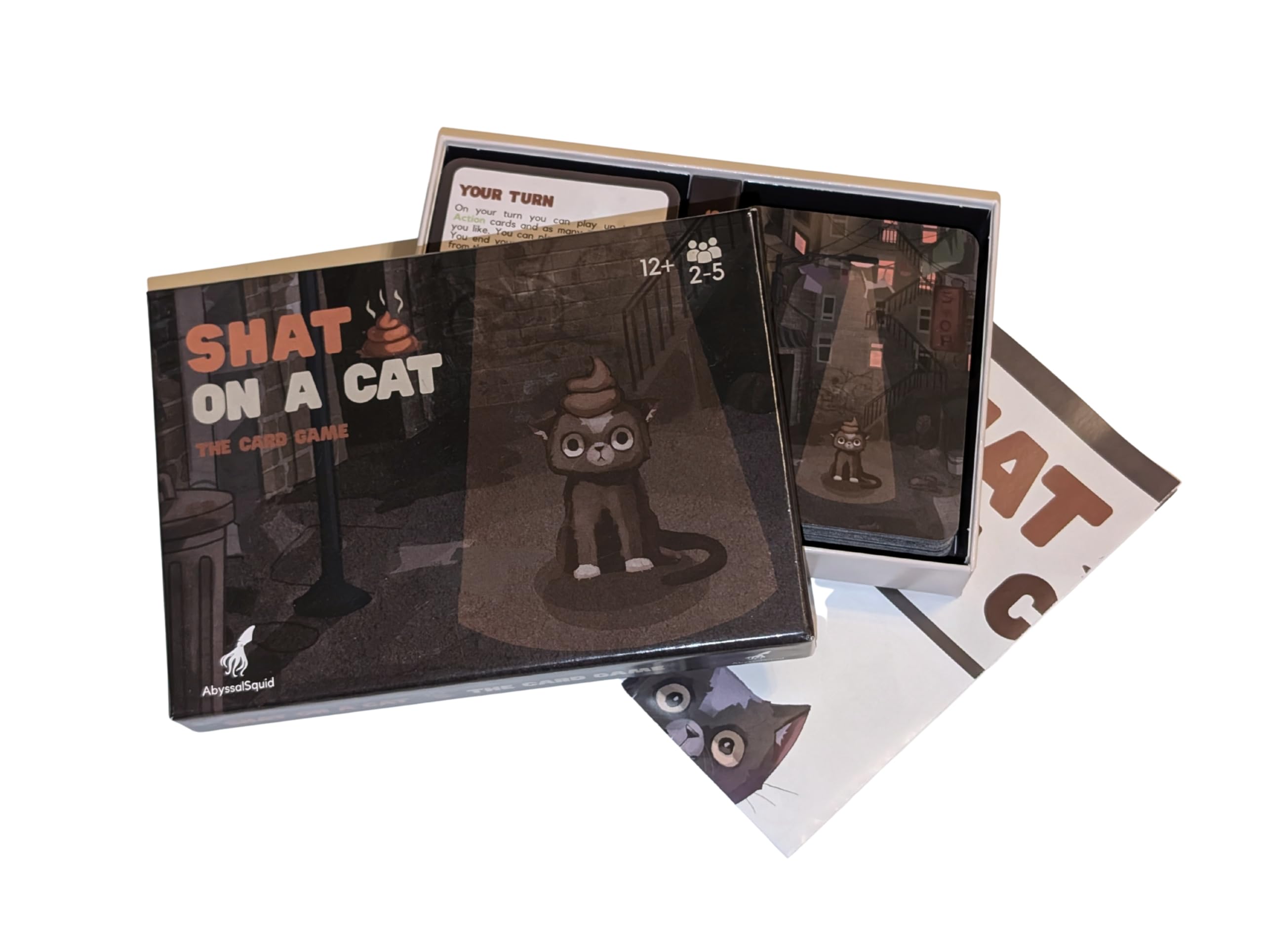Shat on a Cat – The Card Game, 2-5 players, 10-20 mins