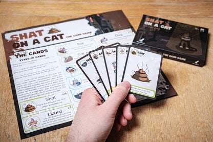 Shat on a Cat – The Card Game, 2-5 players, 10-20 mins
