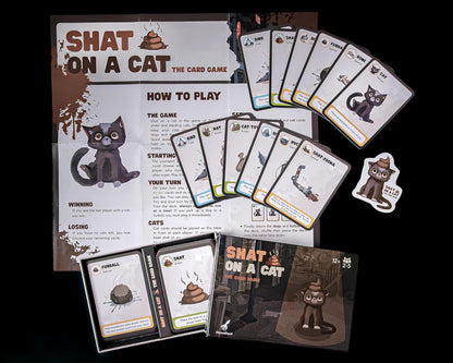 Shat on a Cat – The Card Game, 2-5 players, 10-20 mins
