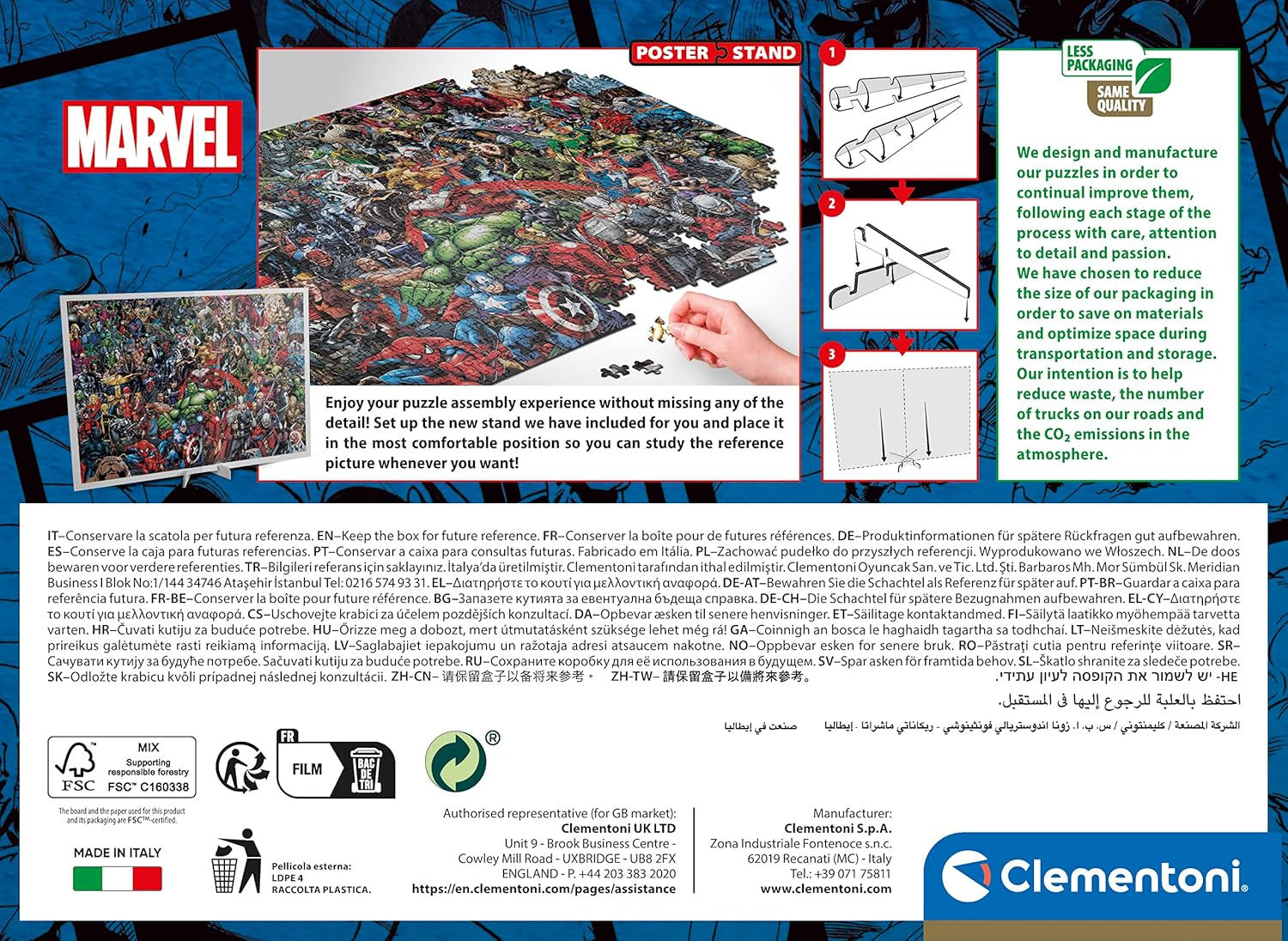 Clementoni: Pzl 1000 Impossible Marvel