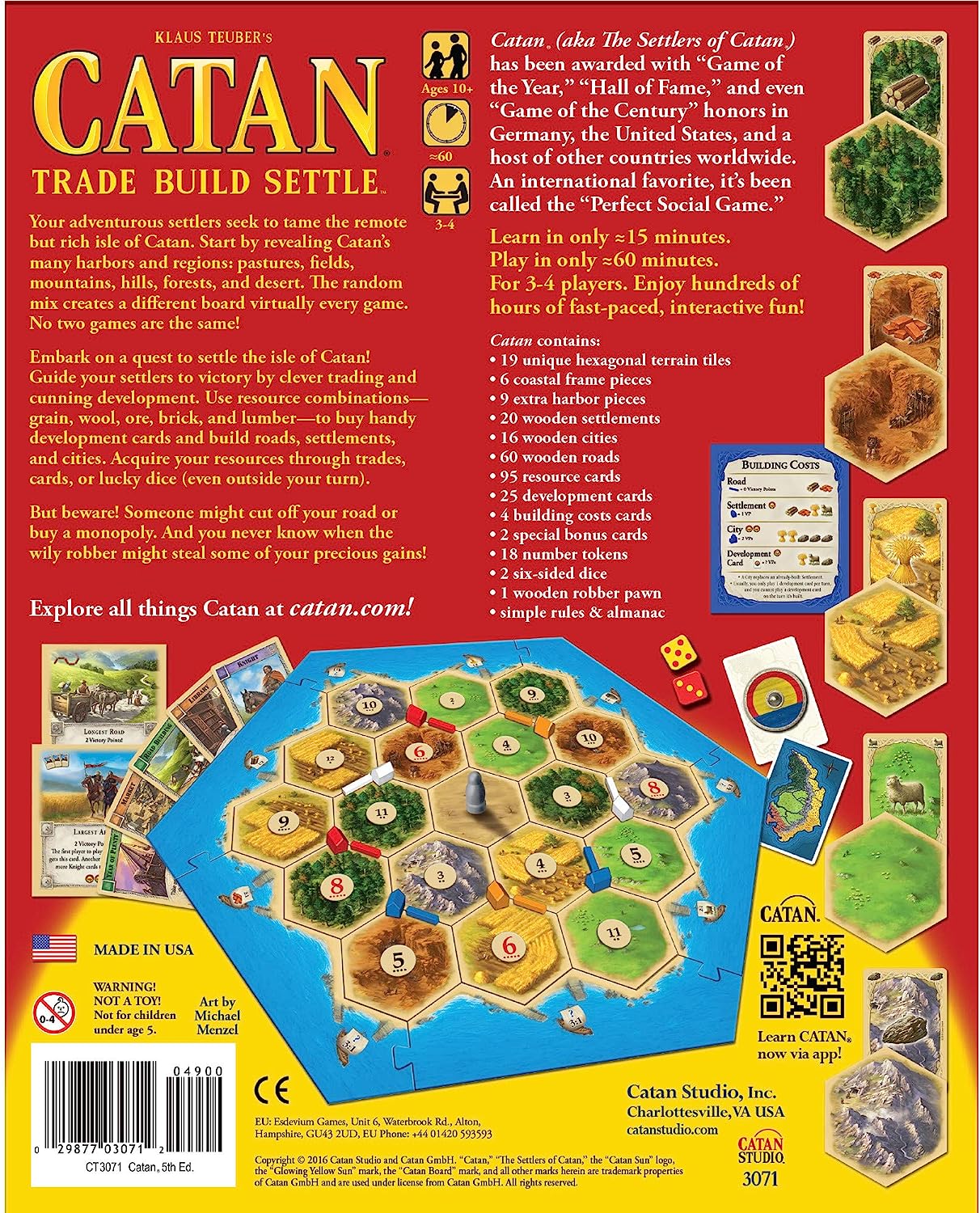 Catan Studios| Catan | Board Game | Ages 10+ | 3-4 Players | 60 Minutes Playing Time