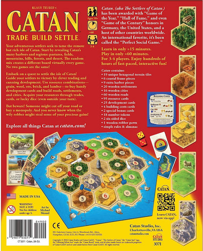 Catan Studios| Catan | Board Game | Ages 10+ | 3-4 Players | 60 Minutes Playing Time