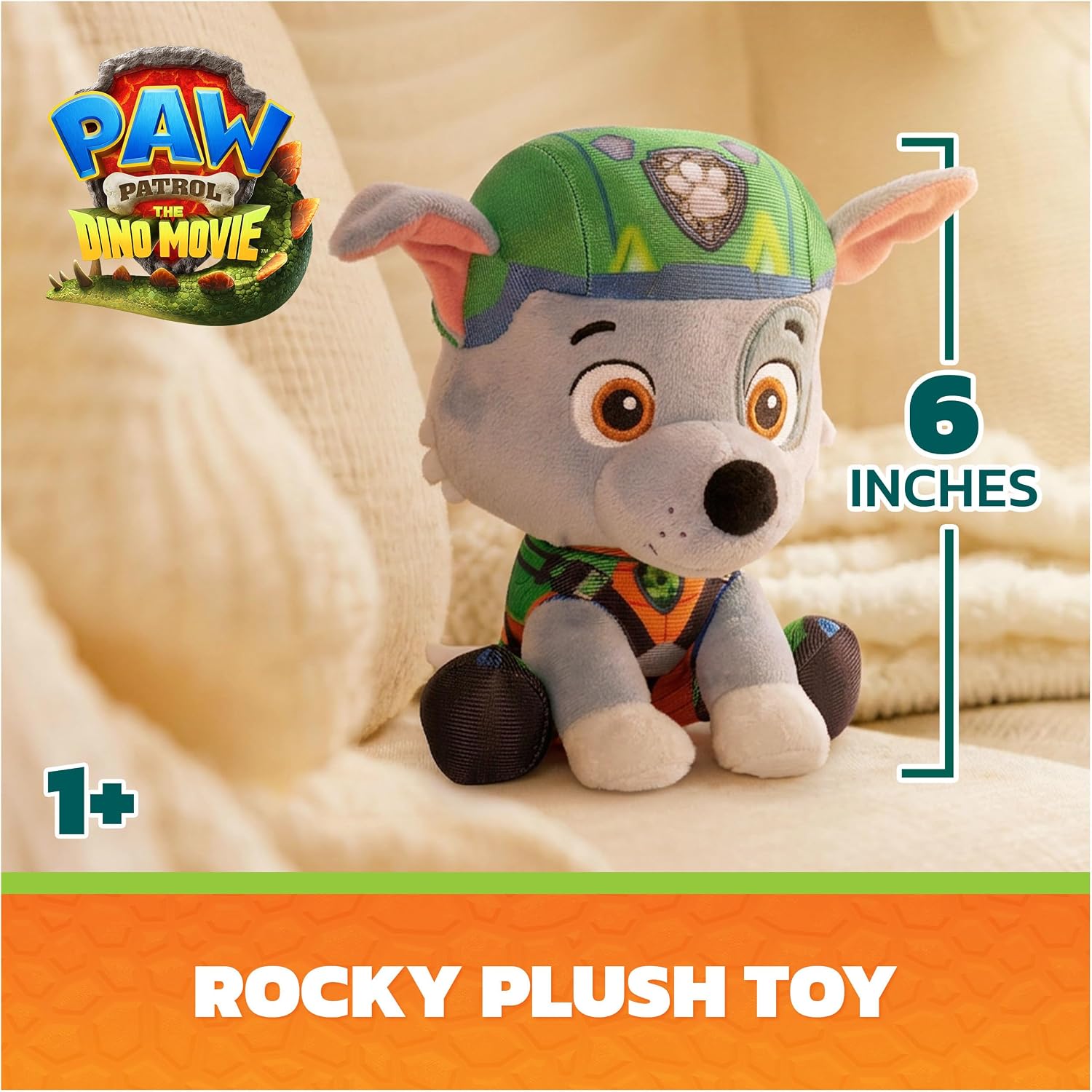 Paw Patrol - Movie 3 Gund Plush Rocky 15Cm (6075289)