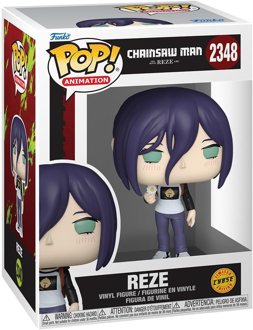 Funko POP! Animation: Chainsaw Man: Reze - Reze - 1 in 6 chance of receiving the rare Chase variant - Styles may vary - Collectable Vinyl Figure - Gift Idea - Official Merchandise