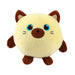I-TOTAL - Zacht squishy kussen van traagschuim, 14 cm diameter, squishy kussen, ideaal als cadeau (Siamese Cat