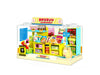 I-TOTAL® - Shop in een doos creatieve kit DIY miniatuur 3D bouw en verzamel winkels in pastelstijl, model met decoratieve details (53 stuks) cadeau-idee (SNACK LAND