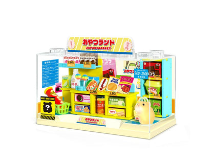 I-TOTAL® - Shop in een doos creatieve kit DIY miniatuur 3D bouw en verzamel winkels in pastelstijl, model met decoratieve details (53 stuks) cadeau-idee (SNACK LAND