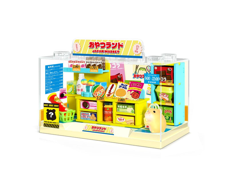 I-TOTAL® - Shop in een doos creatieve kit DIY miniatuur 3D bouw en verzamel winkels in pastelstijl, model met decoratieve details (53 stuks) cadeau-idee (SNACK LAND