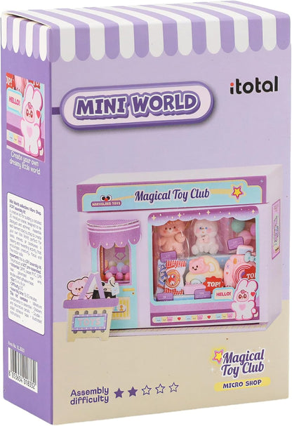 I-TOTAL ® Micro Shop - Creatieve set om zelf te maken, 3D-miniatuur om te bouwen (33 stuks), Nookbook Micro Shop Pastel, verzamelstuk, 11 x 4 x 8 cm, +6 jaar (Magic Toy Club