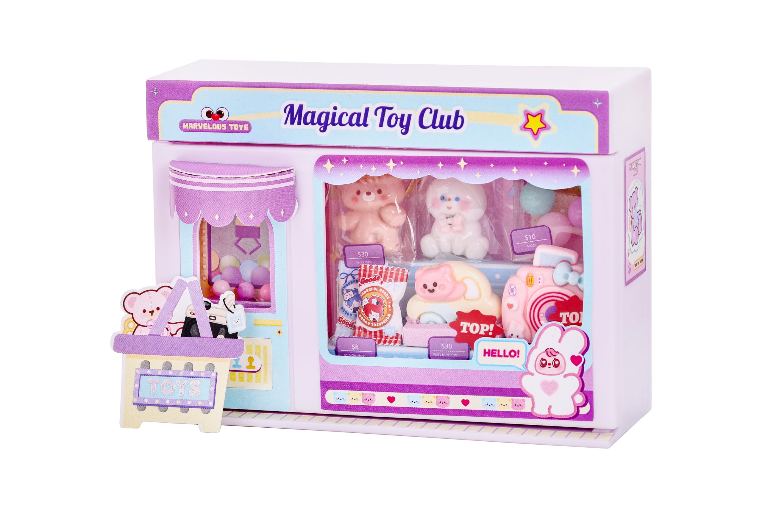 I-TOTAL ® Micro Shop - Creatieve set om zelf te maken, 3D-miniatuur om te bouwen (33 stuks), Nookbook Micro Shop Pastel, verzamelstuk, 11 x 4 x 8 cm, +6 jaar (Magic Toy Club