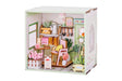 I-TOTAL ® - Mini House DIY 3D-bouwpakket, miniatuur huis om te bouwen (85 stuks), creatief Nook Book, Dreamrooms pastel, decoratie voor bureau en boekenkast, cadeau-idee (BLOOMING TIME