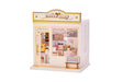 I-TOTAL® - Mini Shop DIY montageset - creatief 3D-model om te bouwen (88 stuks), decoratie voor huis en bureau, creatieve hobby (koffieshop