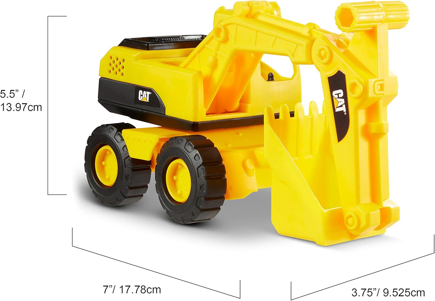 Caterpillar 82360 Bouwvoertuigen Mini Crew 3 Pack-Dump Truck, Wiellader & Graafmachine, Geel