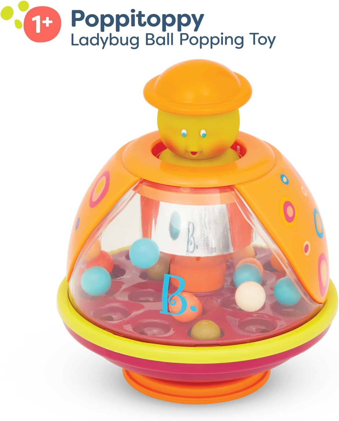 B. Speelgoed voor baby's, pop-up activiteitencentrum met kleurrijke springende, draaiende ballen, speelgoed voor kinderen vanaf 1 jaar