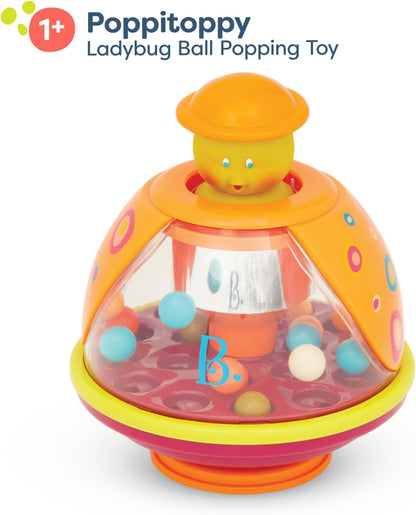 B. Speelgoed voor baby's, pop-up activiteitencentrum met kleurrijke springende, draaiende ballen, speelgoed voor kinderen vanaf 1 jaar