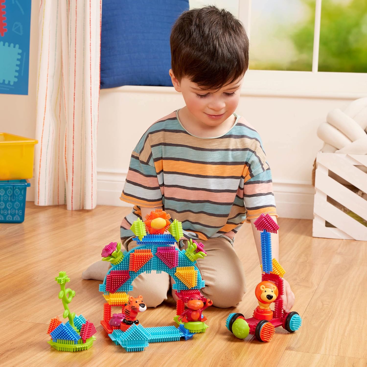 B. Toys BA3093Z Bristle Blocks, 54 delen Jungle Set