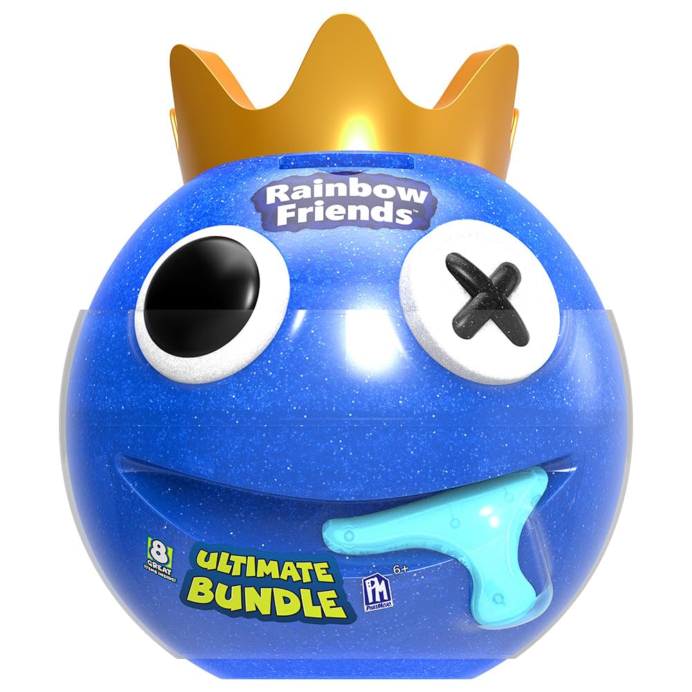 Rainbow Friends - Blue Ultimate Head Bundle met 8 artikelen, serie 1