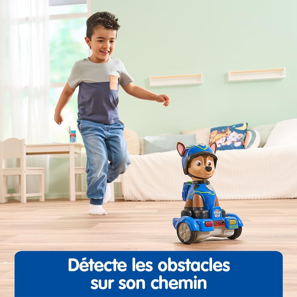 VTech - Paw Patrol, Chase Mission Hoverboard, interactieve hond, Paw Patrol, geanimeerd figuur 26 cm, elektronisch speelgoed, geluiden en verlichting, cadeau voor kinderen van 2 jaar tot 6 jaar