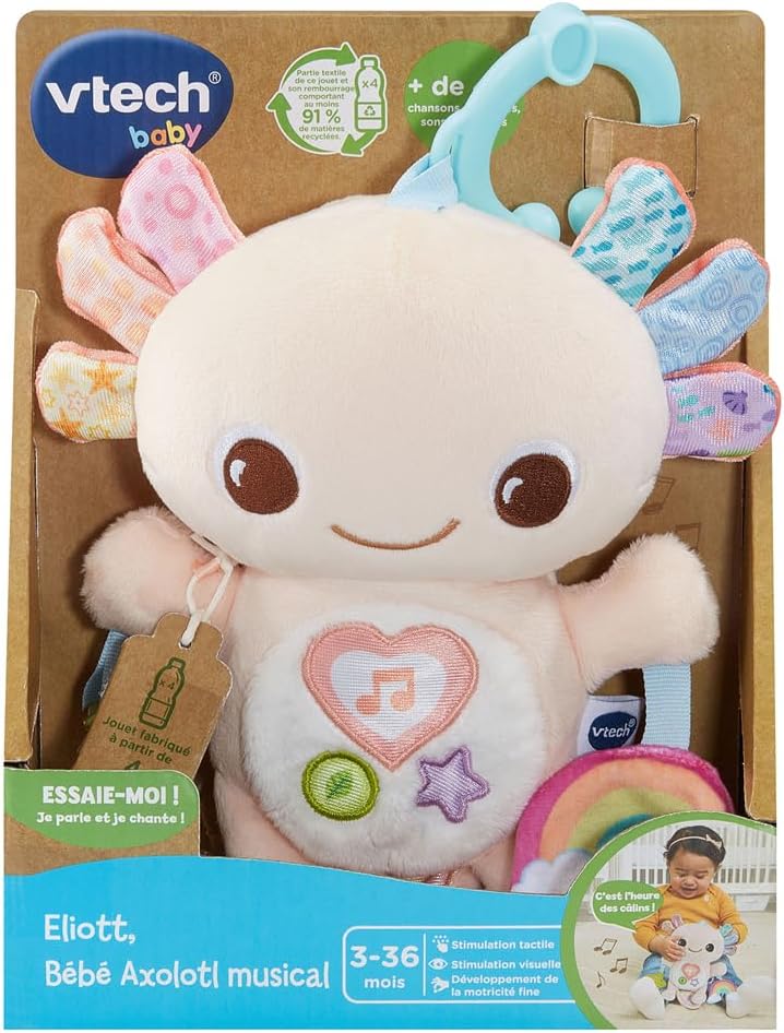 VTech Baby Axolotl speelgoed 1e leeftijd, 80-577805, roze
