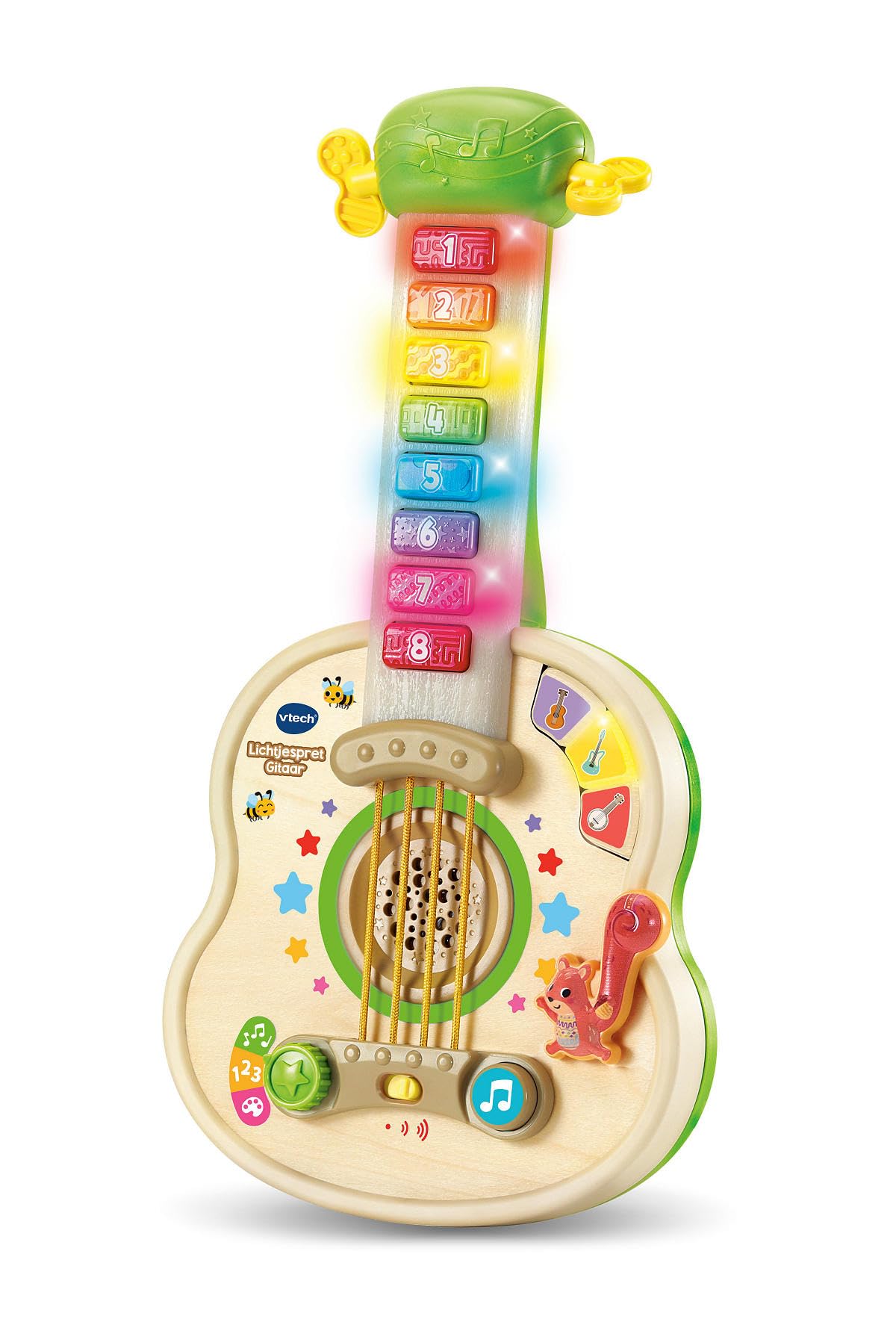 VTech speelgoed gitaar lichtjespret - interactieve muziek gitaar
