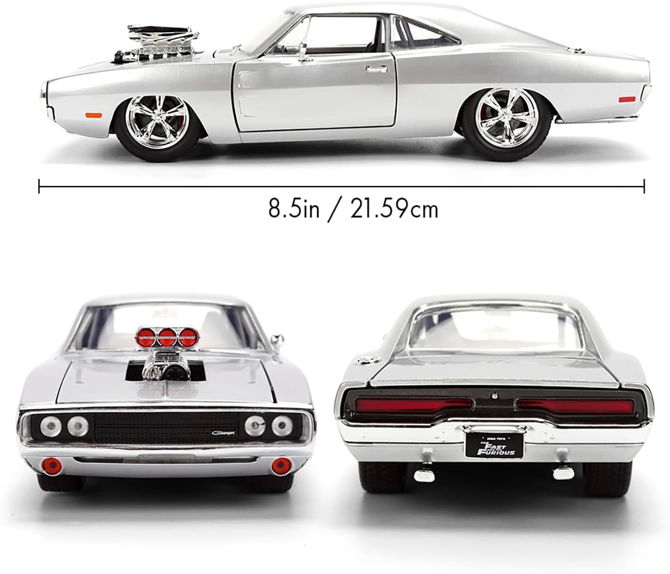 Jada Fast & Furious Anniversary DOM'S DODGE SILVER FINISH 1:24