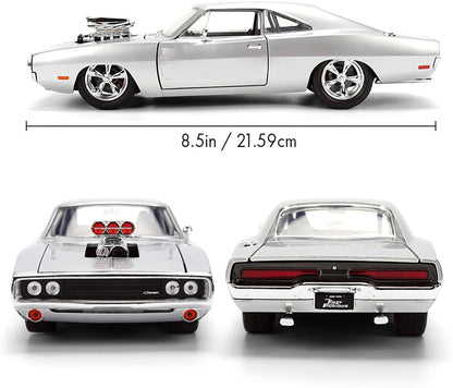 Jada Fast & Furious Anniversary DOM'S DODGE SILVER FINISH 1:24