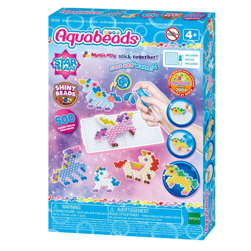 Aquabeads - 35128 enfres Unicorn Fantasy Craft Kit - Arts & Crafts Kralen Activity Toy
